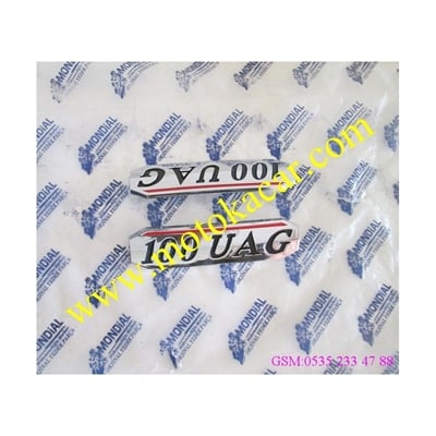 MONDİAL UAG 100 2008 YAN KAPAK AMBLEMİ ORJİNAL
