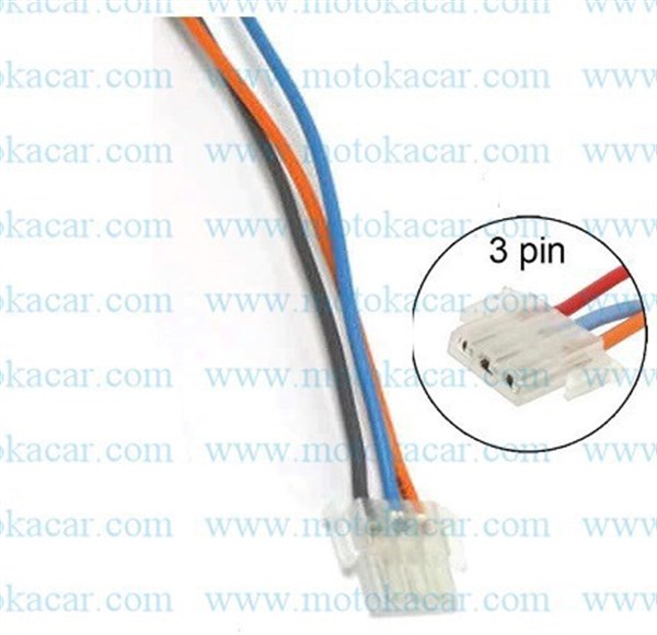 SCOOTER KABLOLU FAR ANAHTARI SOKETİ 3LÜ