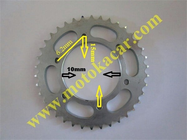ASYA CROSS RX250 SÜPER MOTO ARKA DİŞLİ 530X38T ORJİNAL