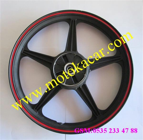 CG KUBA ARKA JANT SİYAH KIRMIZI ÇİZGİLİ KM125-6 ORJİNAL