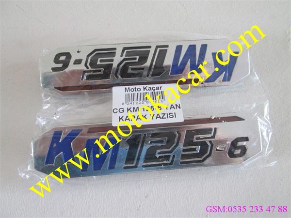 CG KM 125-6 YAN KAPAK YAZISI 