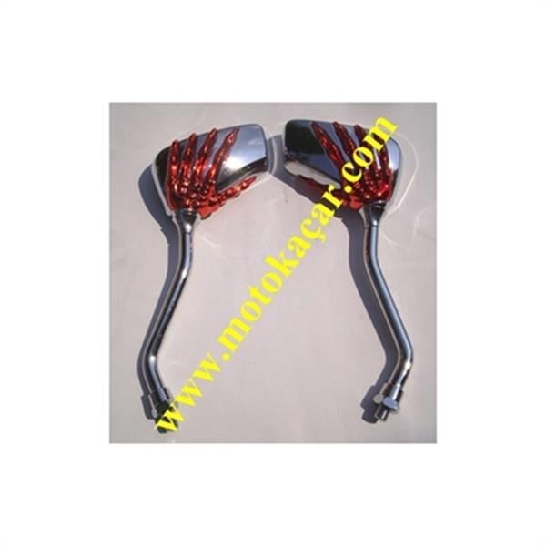 MODİFİYE AYNA EL DESENLİ NİKEL KIRMIZI MAVİ SARI NİKELAJ