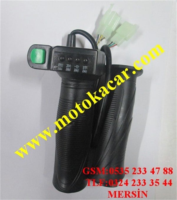 E-BIKE VİTES GÖSTERGE 4 IŞIKLI GAZ KOLU