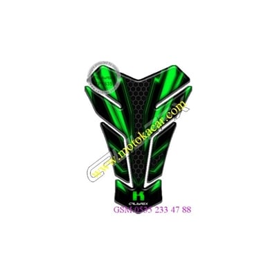 KAWASAKİ GRAFİK TANK PAD SİYAH YEŞİL TPK 635
