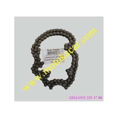 CROSS RMZ 200 XF 200 EKSANTRİK ZİNCİRİ KMC 102 BAKLA