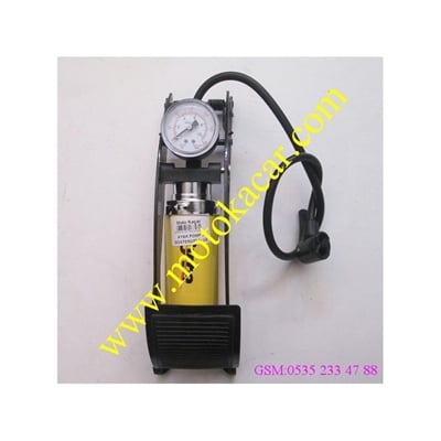 MOTOSİKLET BİSİKLET AYAK POMPA GÖSTERGELİ LÜX