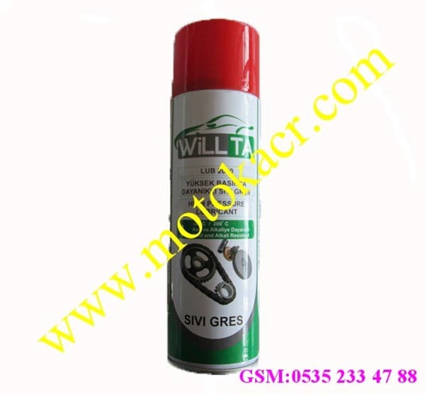 ZİNCİR SPREYİ SIVI GRES WİLLTA 500.MLG