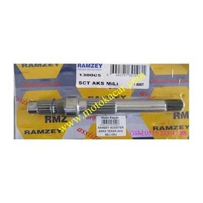 RAMZEY SCOOTER ARKA TEKER AKS MİLİ ORJİNAL