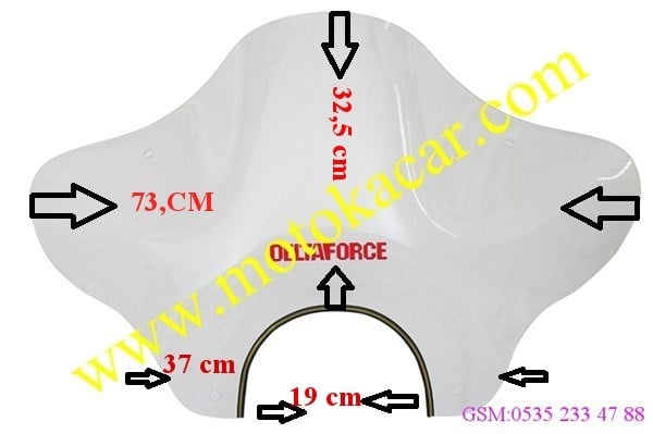 CHOPPER ÖN SİPERLİK CAMI KOMPLE