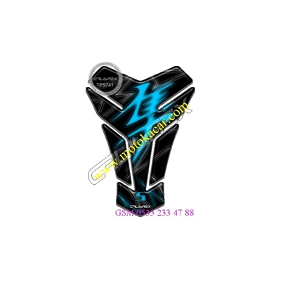 TANK PAD GRAFİK SUZUKİ HAYABUSA SİYAH MAVİ TPS741