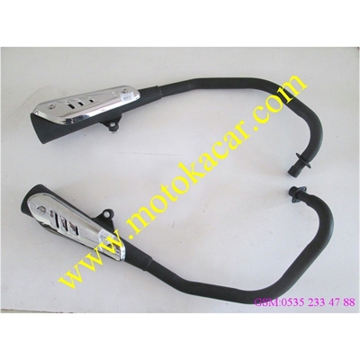 MONDİAL KT 125 2011 KT-3 150KT SİYAH EGZOZ TK ORJİNAL
