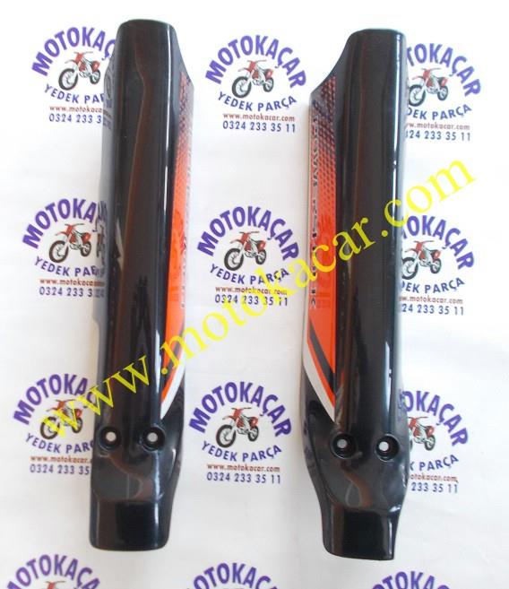 Arora CR 250 Ön Amortisör Dekor Kapağı Sağ Sol Takım Turuncu Orijinal