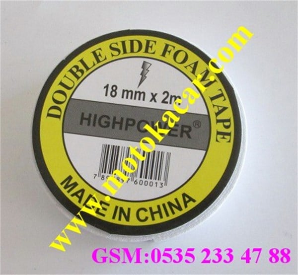 ÇİFT TARAFLI BEYAZ BANT