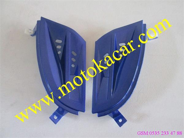 SCOOTER PATLAKGÖZ ÖN RÜZGARLIK SAĞ SOL MAVİ 