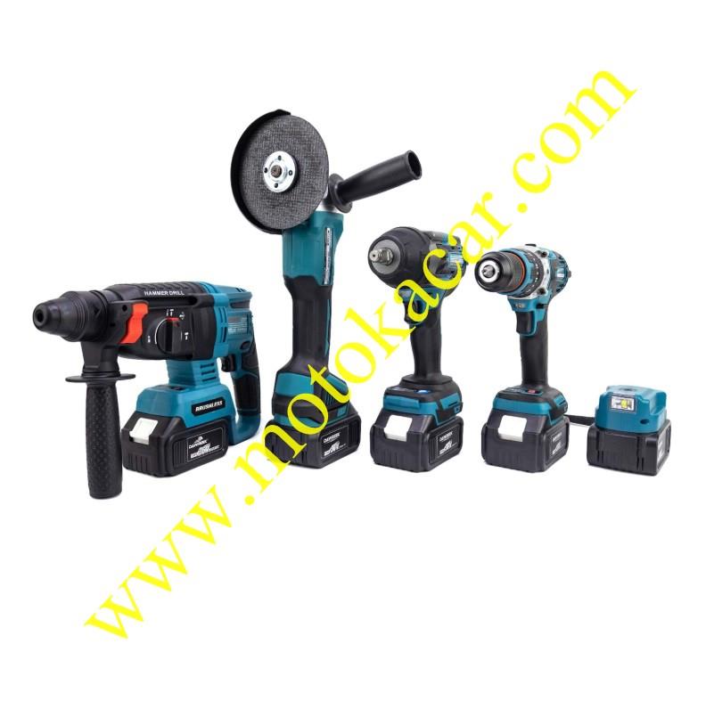 Beşli Set MK800 (Power Bank Led 13mm Ç.MANDREN+S.SIKMA+Ş.SPRAL+Ş.HİLTİ)