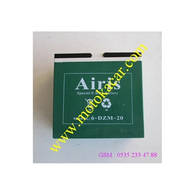 12 V 20 AH AİRİS AKÜ 6-DZM