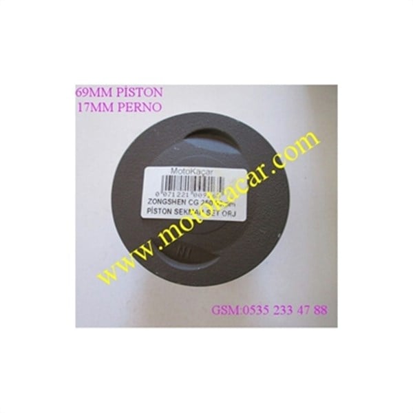 CG 250 69 MM 17 PERNO PİSTON SET
