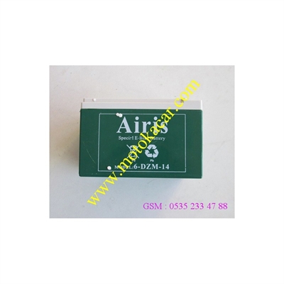 12 V 14 AH AİRİS AKÜ 6-DZM
