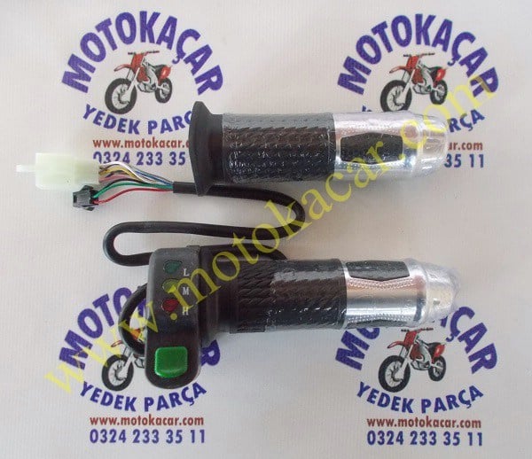 E-BIKE VİTES GÖSTERGE 3 IŞIKLI GAZ KOLU NİKELAJ