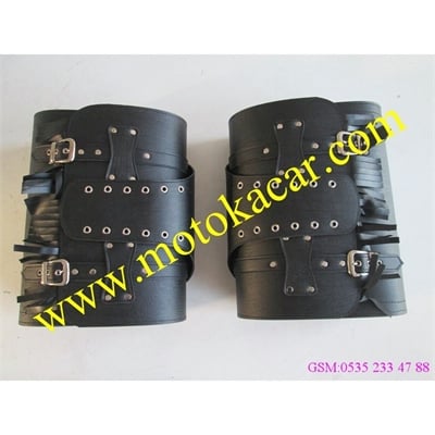 CHOPPER HARLEY 2Lİ DERİ ÇANTA