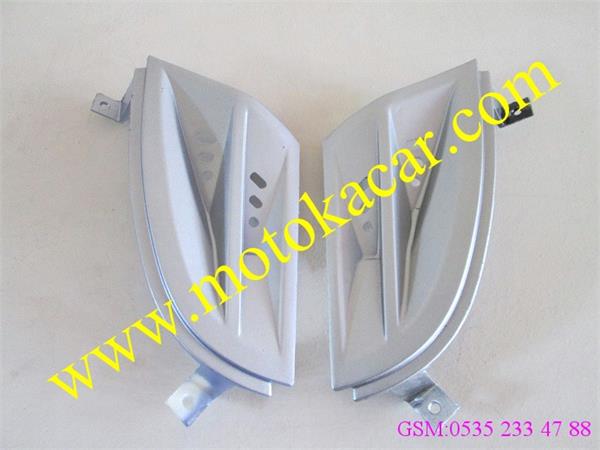 SCOOTER PATLAKGÖZ ÖN RÜZGARLIK SAĞ SOL GRİ