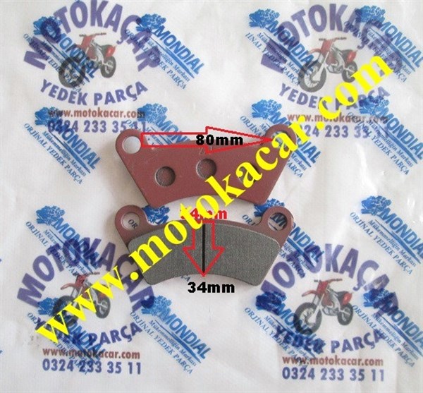 MONDİAL ATV TERRA LANDER 300 ARKA FREN DİSK BALATASI ORJİNAL