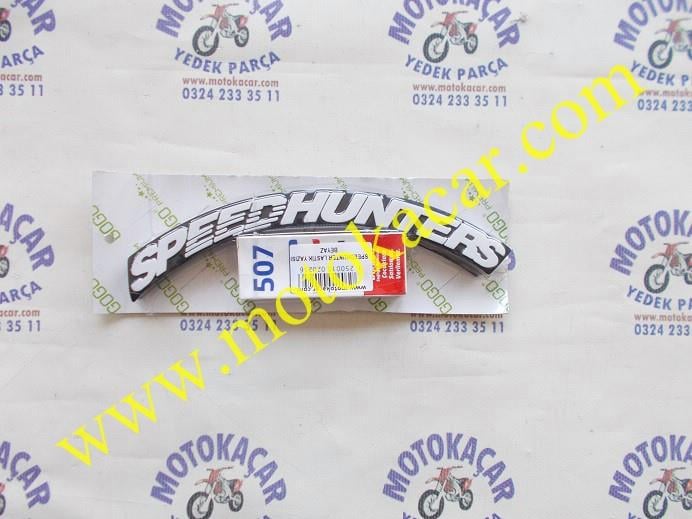 SPEEDHUNTER LASTİK YAZISI BEYAZ