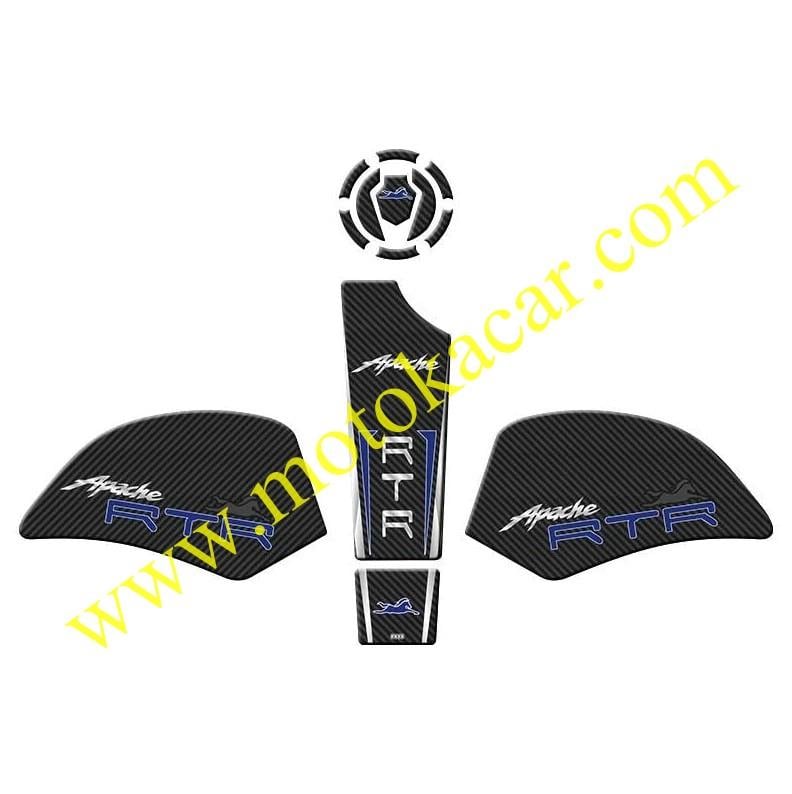 TVS APACHE RTR 200 TANK PAD MAVİ