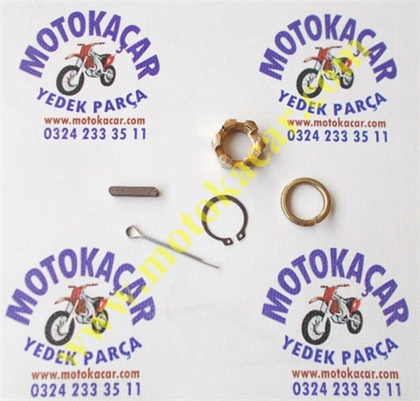 ÜÇ TEKERLİ ARKA TEKER AKS MİLİ SOMUNU SETİ