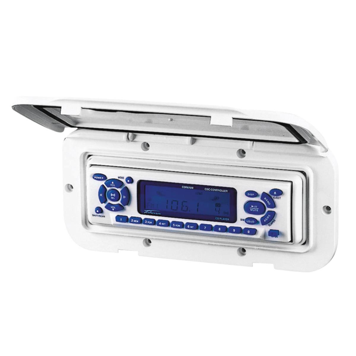  Case Cover f/ Radio/CD, 110x235mm, White 