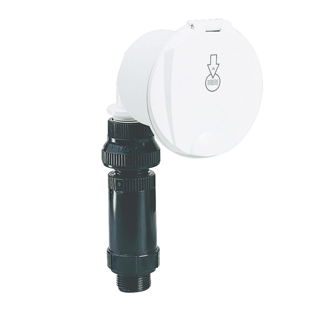  Case Fr,Water. Inlet,1,5-5 BAR, Elbow Conn. White 