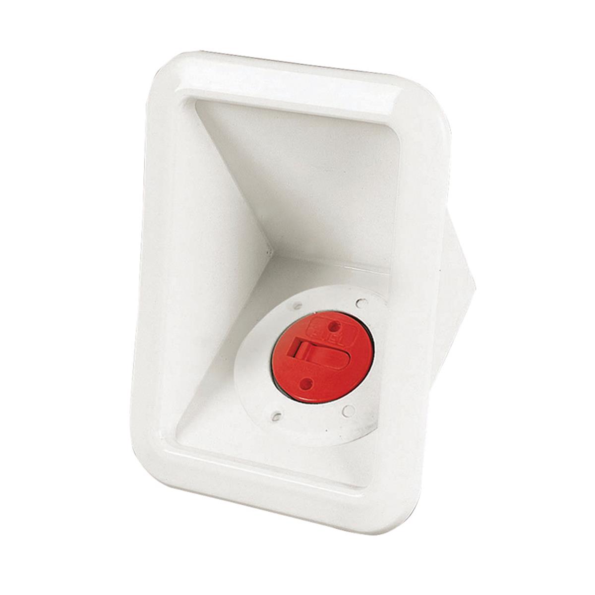  Case w/Deck Filler for Water, Ø38mm Hose, White 