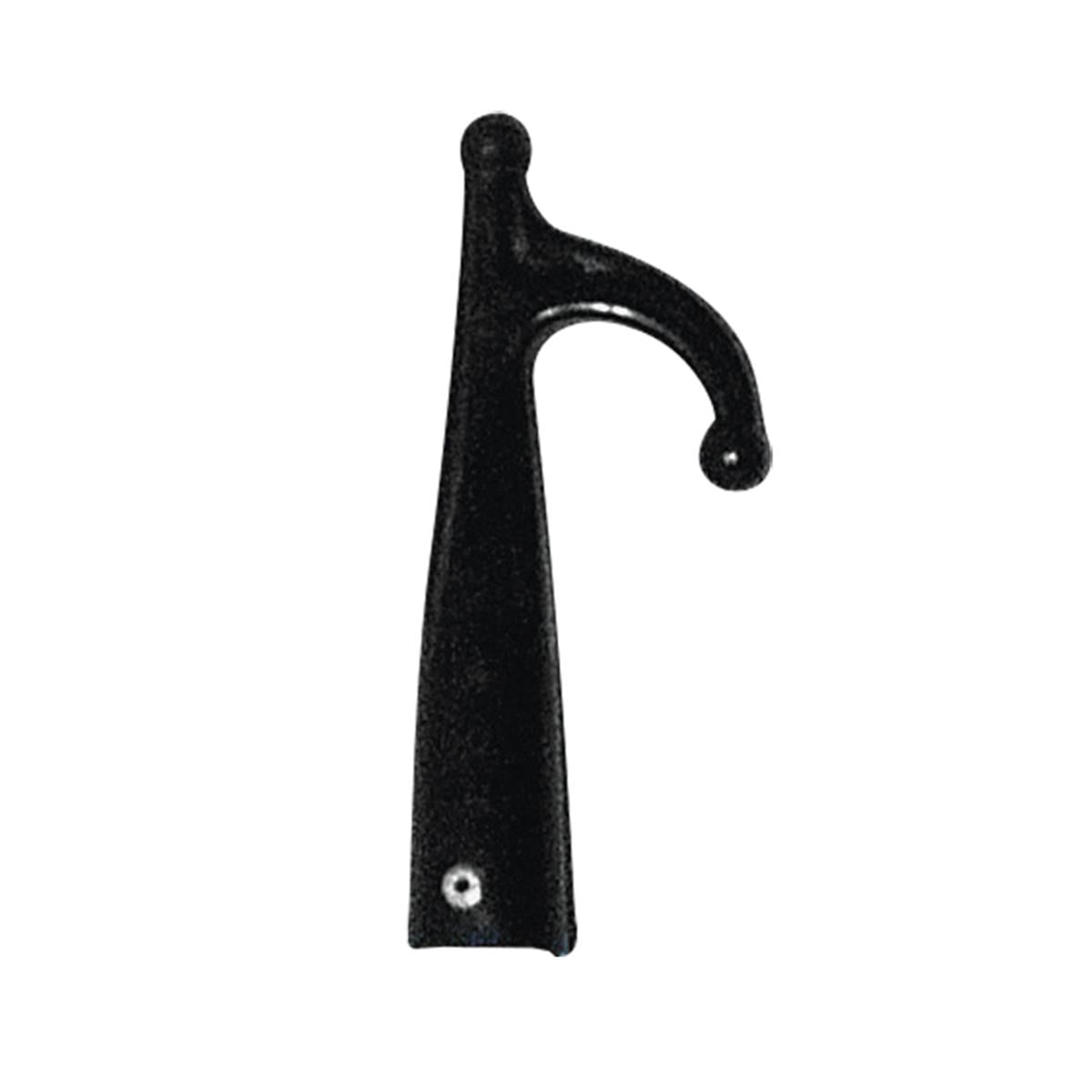  Hook Plastic, Female, w/1 ends, Ø30mm, Black 