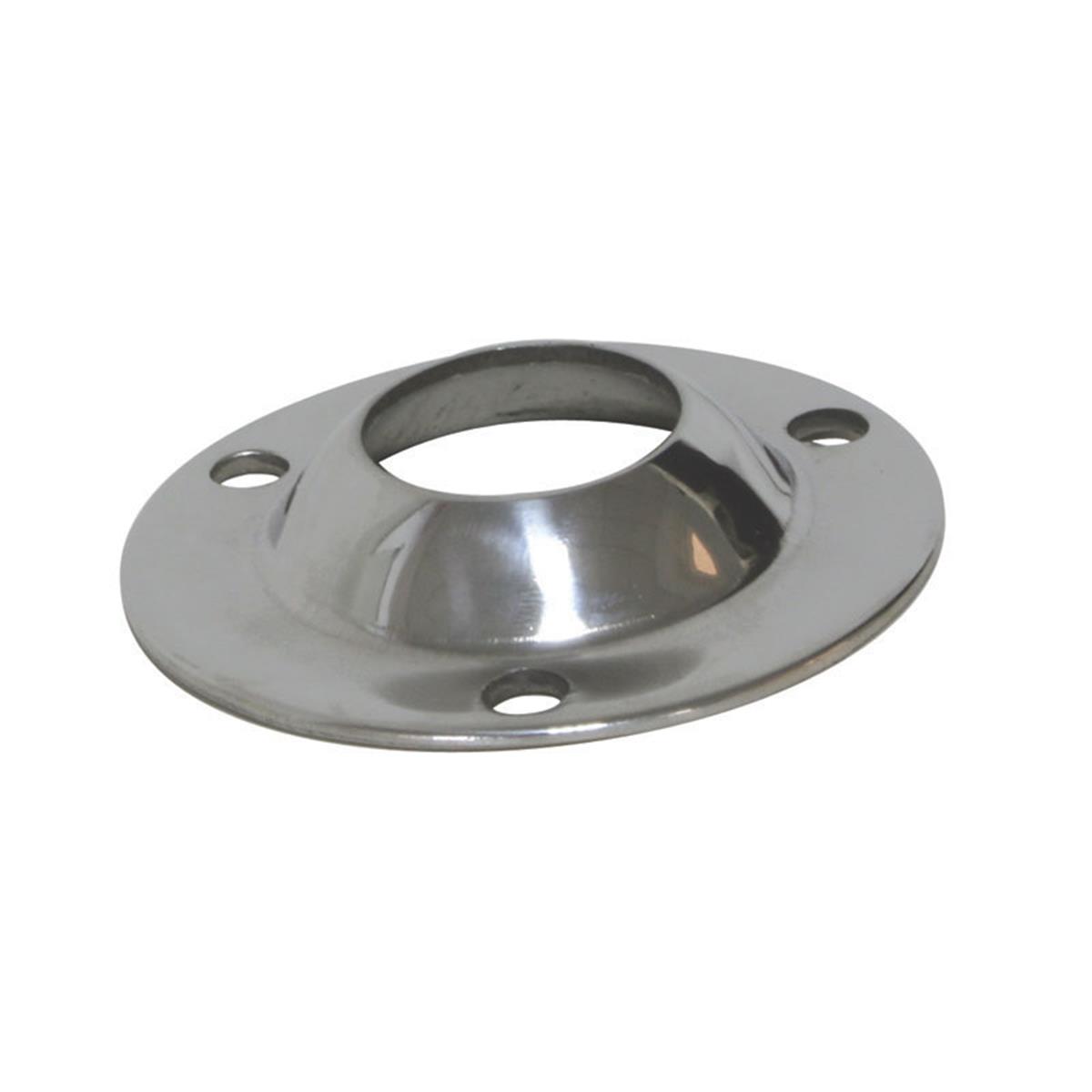  Krom Taban, 90°, Inox 316, Çap 25Mm 
