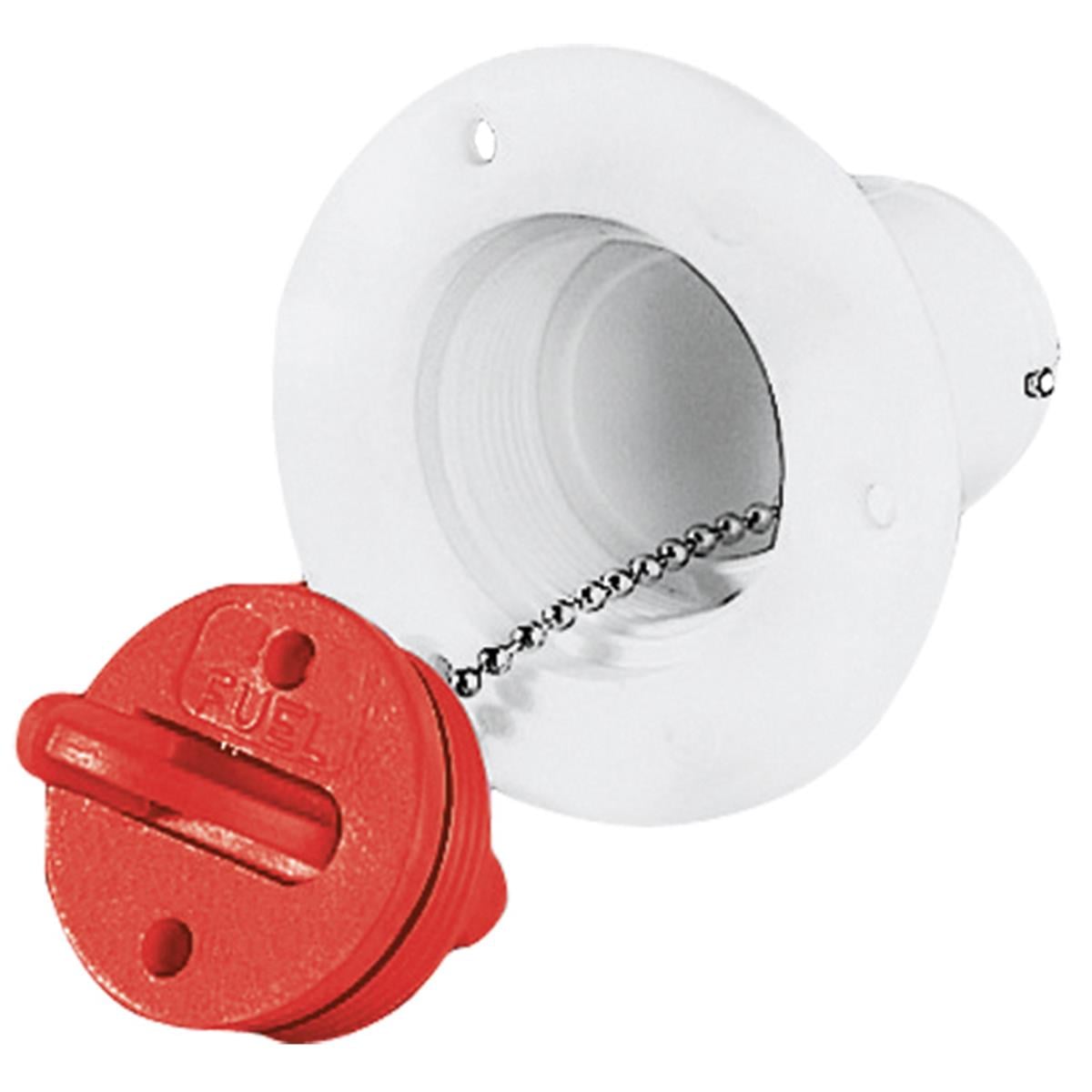  Plastic Deck Filler Ø38mm for Fuel, White 