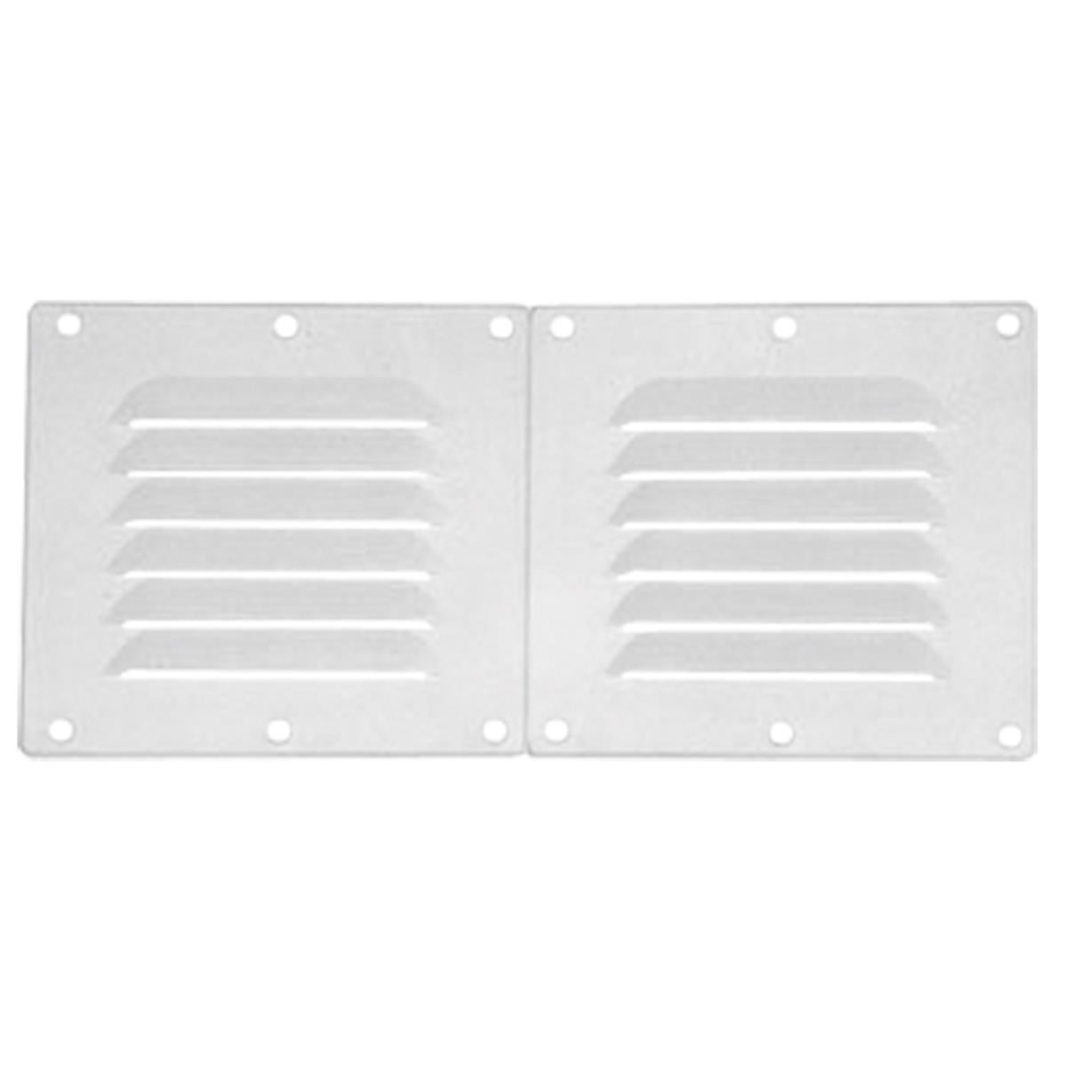  Vent. Shaft Grilles Cover, Double,255x155mm, White 