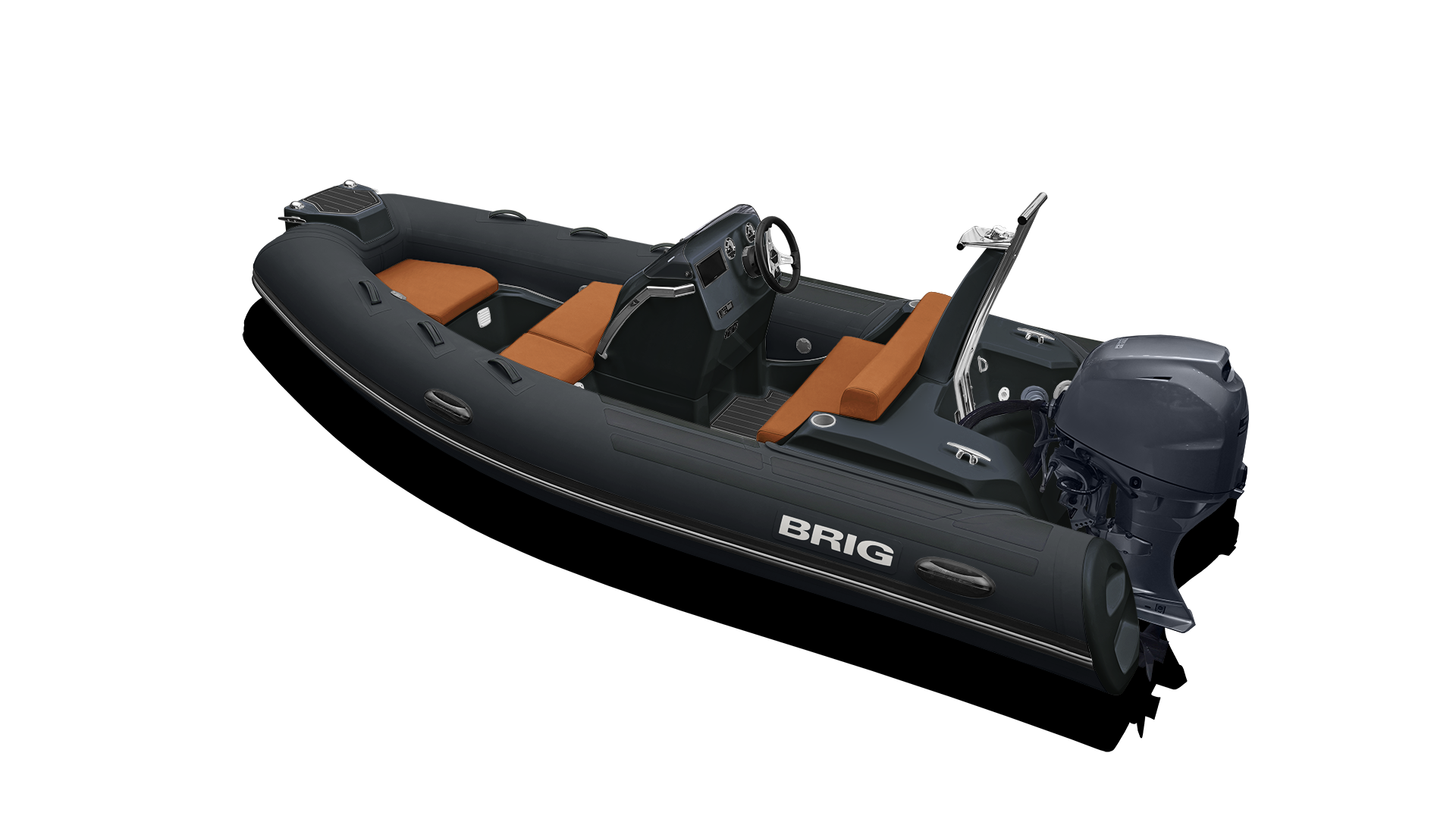  Brig E4H Fiber Tabanlı Konsollu Hypalon Seadeck Şişme Bot 