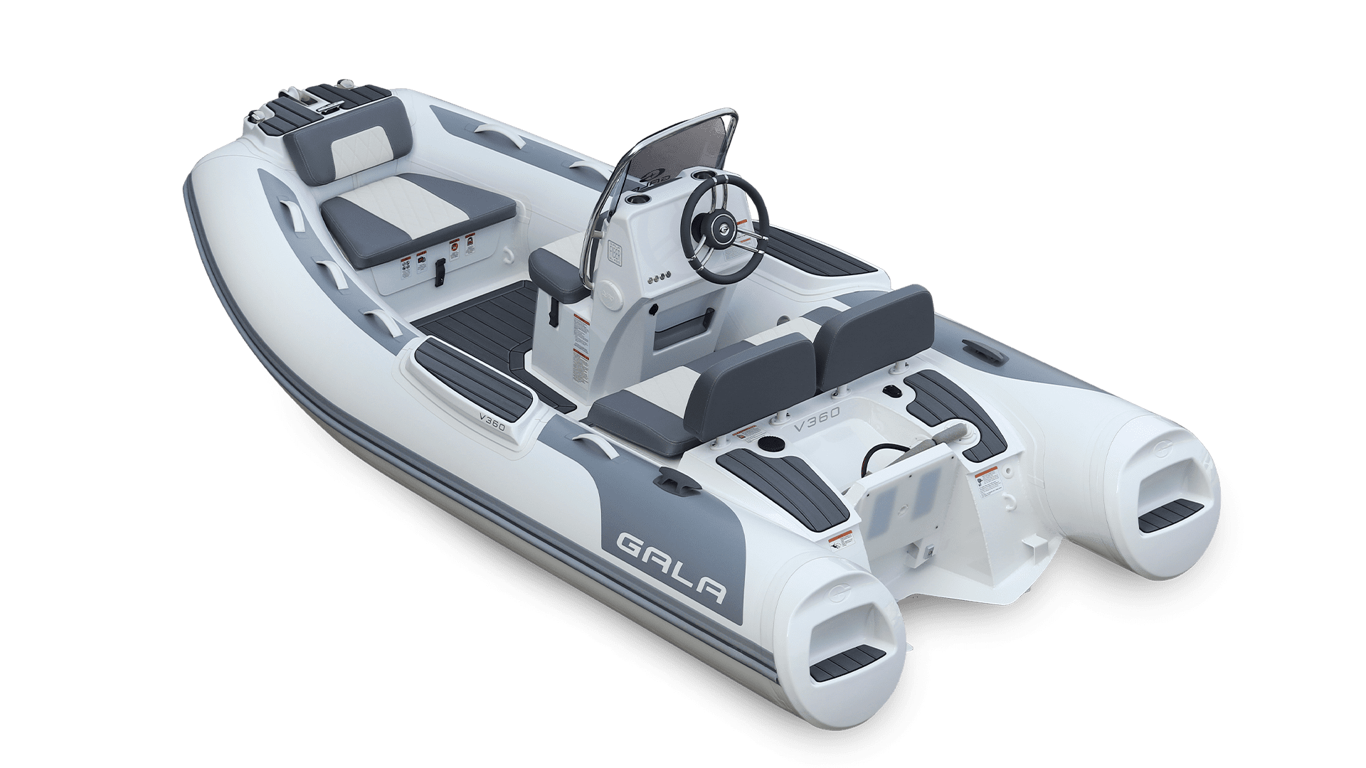  GALA Viking 360H Alüminyum Tabanlı,Oturma Gruplu, Hypalon Şişme Bot  