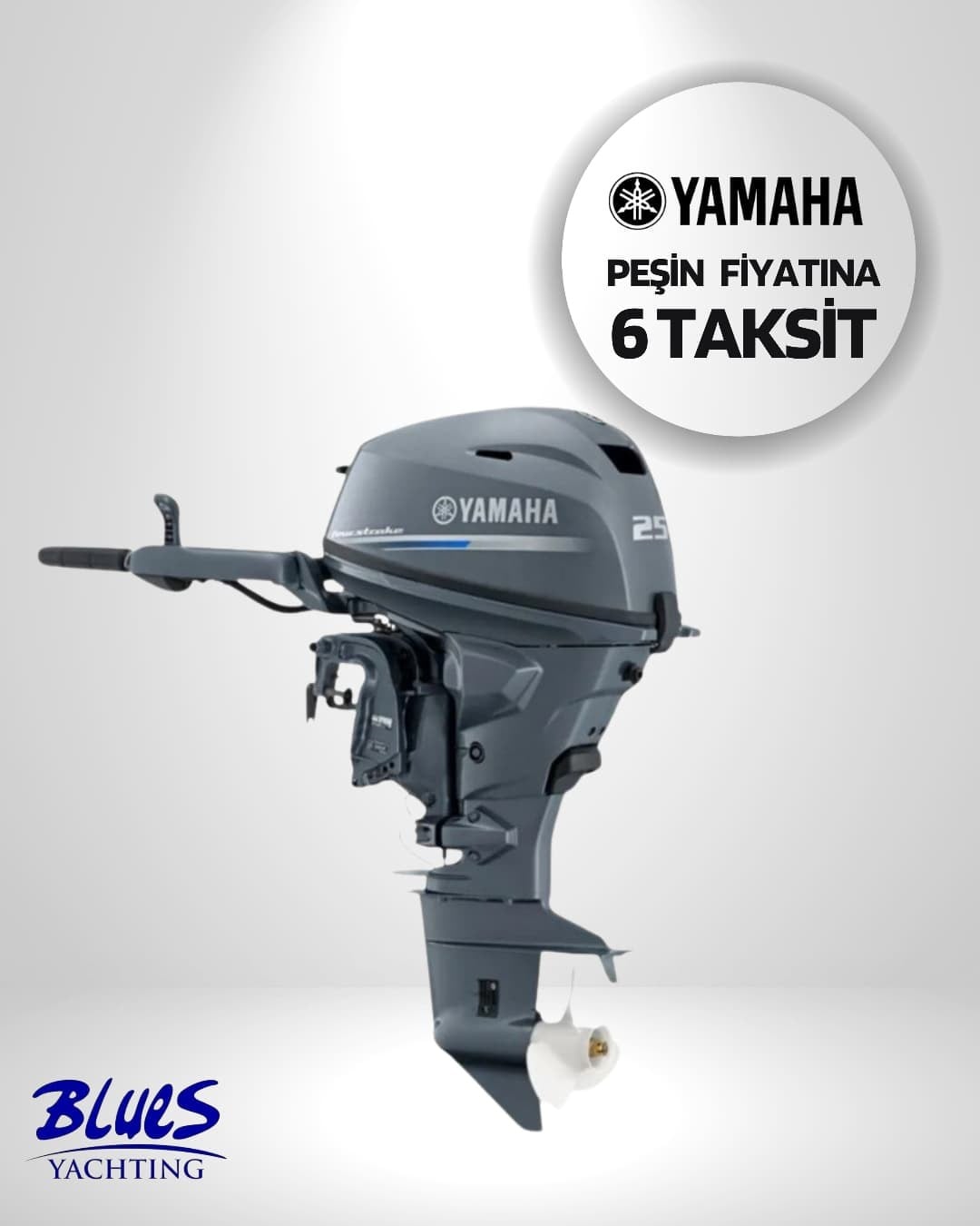  YAMAHA F25GMHS Dört Zamanlı Enjeksiyonlu Kısa Şaft Dıştan Takma Motor  