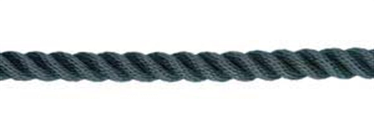 3 kollu, örgülü polyester halat