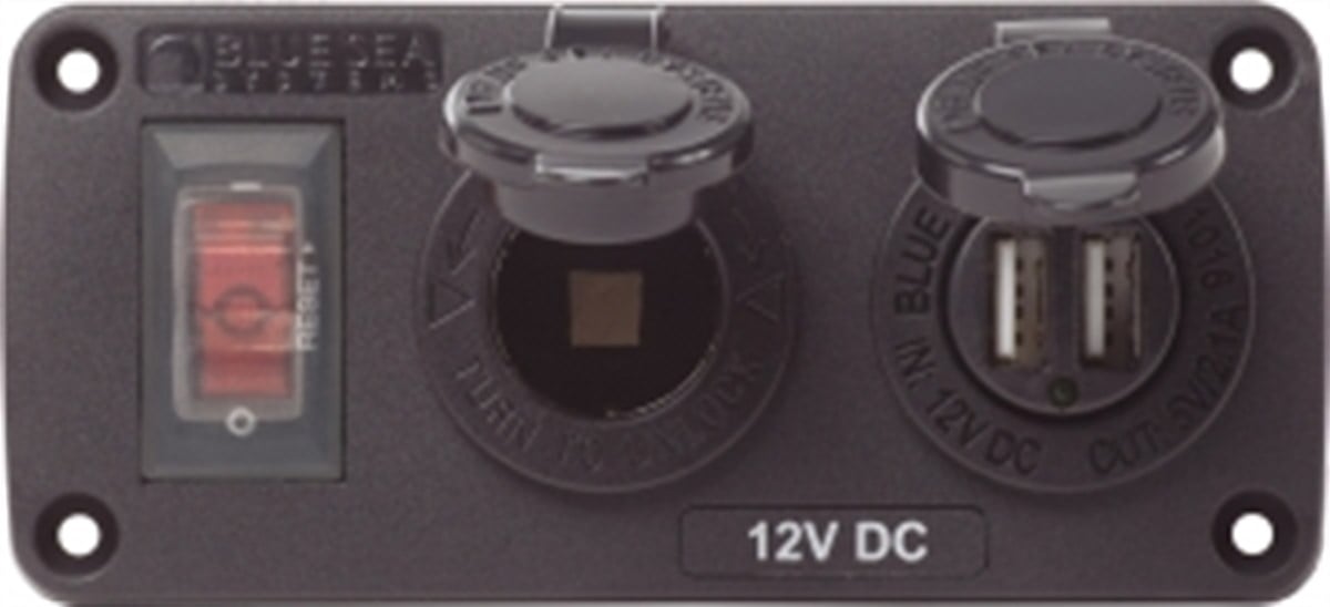 Blue Sea Below Deck Panel Çakmak Soketi ve USB