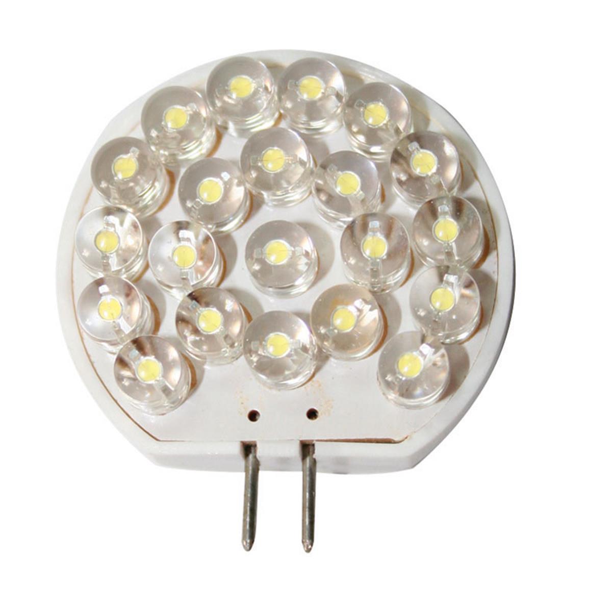  Ampül 12V, LED, T30, G4, cool white - 21 LEDs, 40x30x8,2mm 