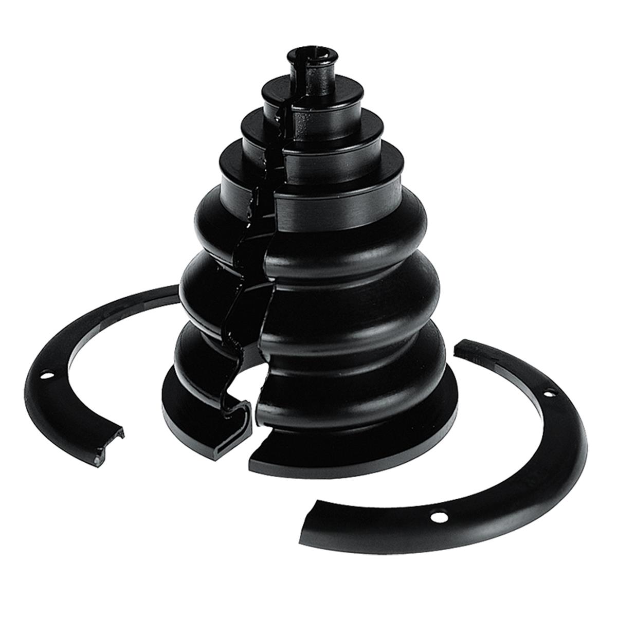  Cable Boot w/Screwed Ring, Ø108mm, cut-out Ø60mm, Black 