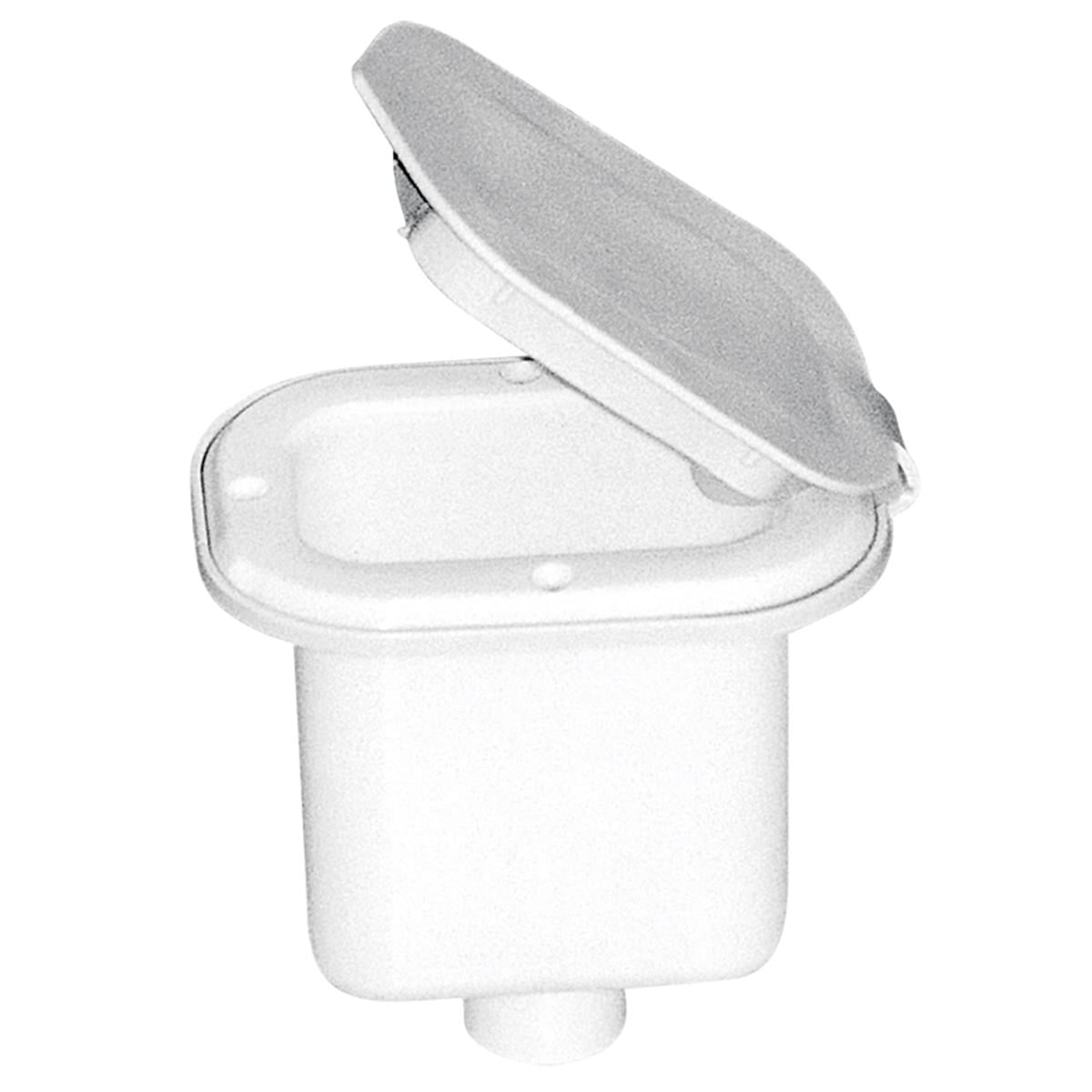  Case for Shower Head, Square, w/Lid, 125x97mm, White 