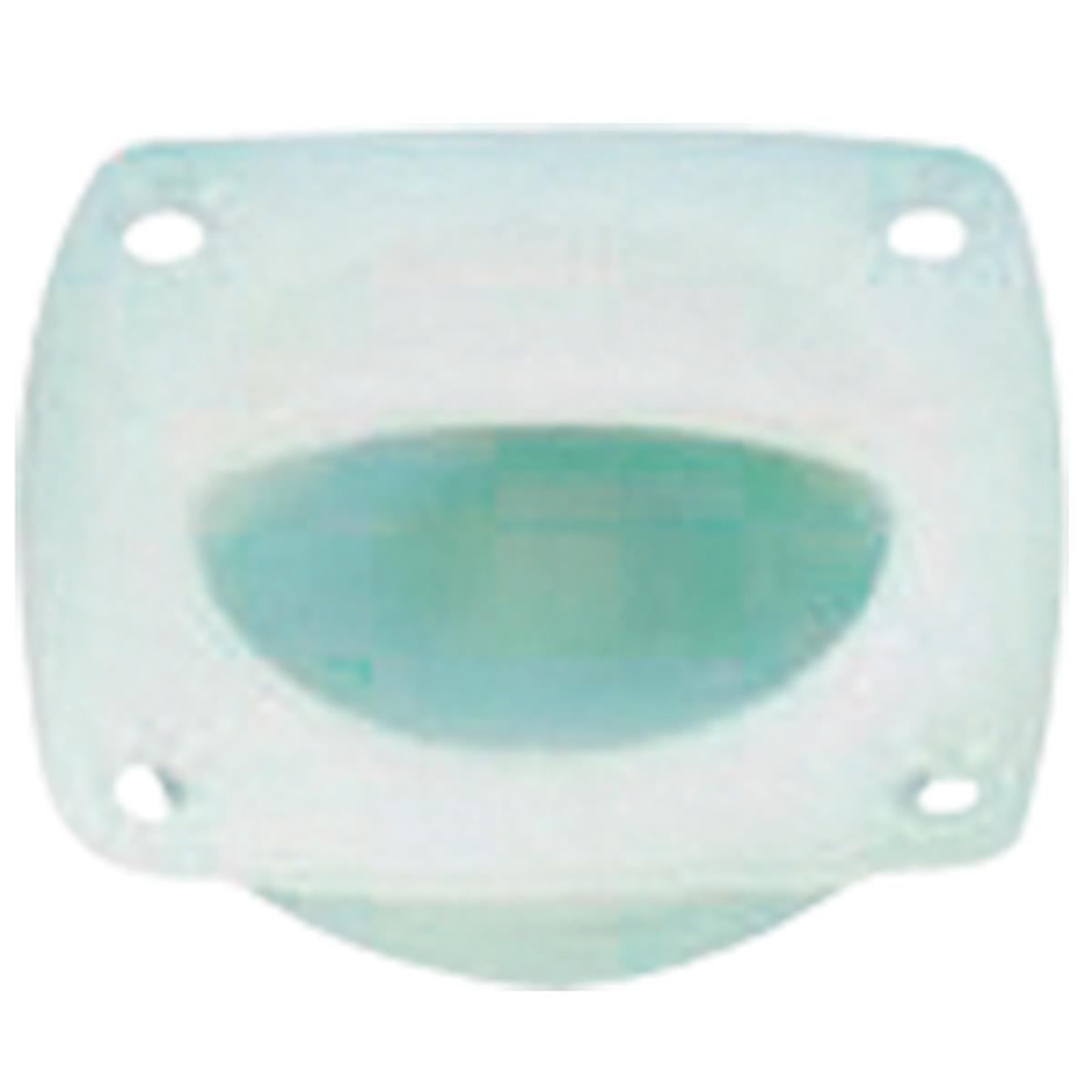  Finger Flush Pull, Ø44mm, 57x57mm, Plastic, Cream 