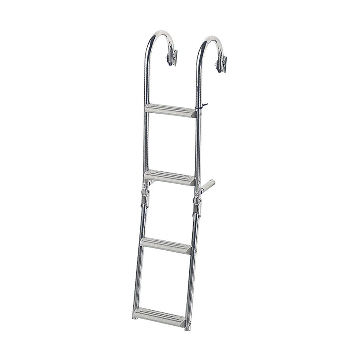  Foldable Ladder,Inox 316,for nar.transom,2+2 steps,180⁰ 
