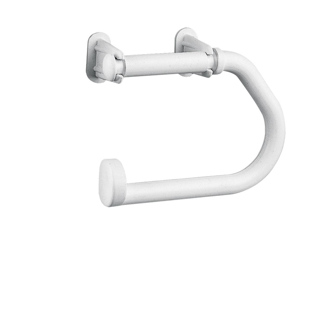  Holder for Toilet Paper, Plastic , White 