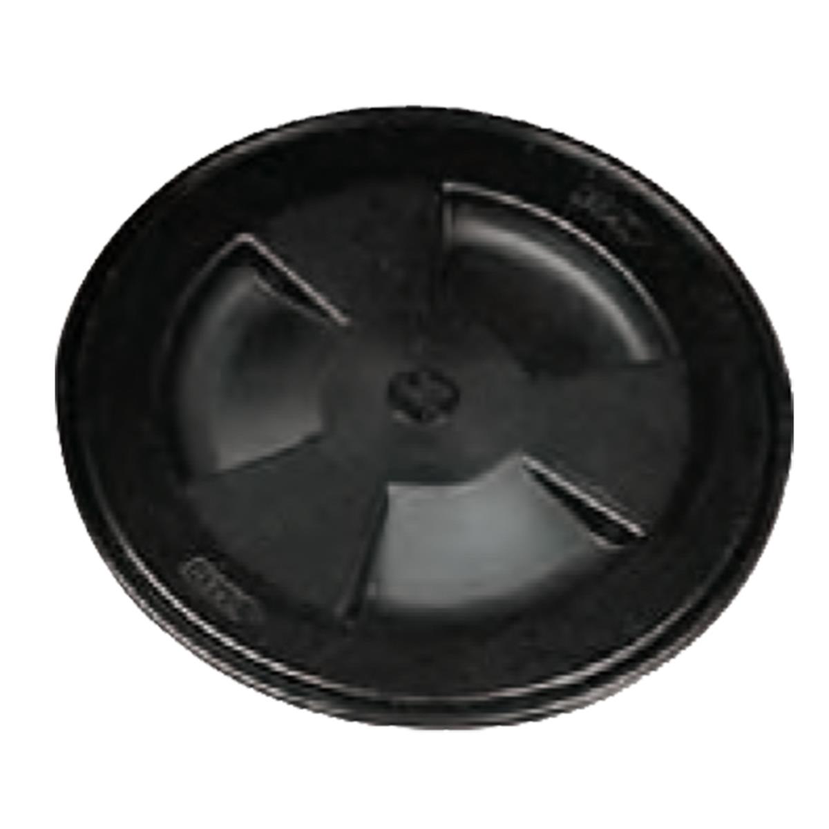  Kontrol Hatchi, Yuvarlak, Siyah, Int.Ø130mm 