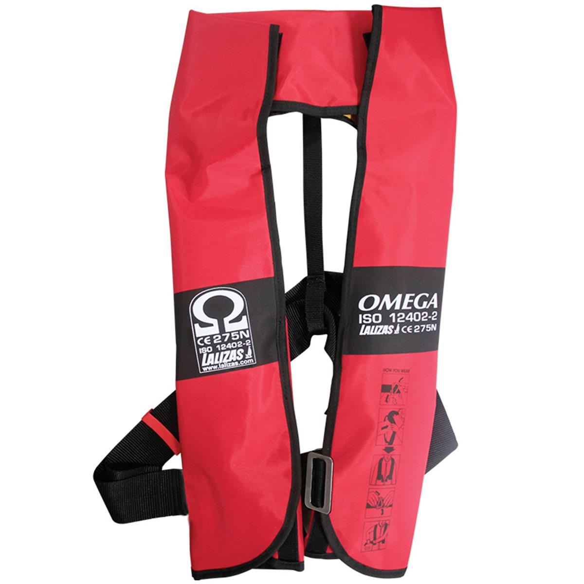  ŞİŞME CANYELEĞİ OMEGA 290N,  ISO 12402-2, OTOMATİK EKİPMANLI, YETİŞKİN 