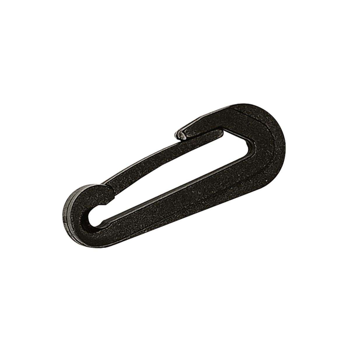  Snap Hook Std, L.48mm, f/Ø5mm Cord, Plastic, Black 